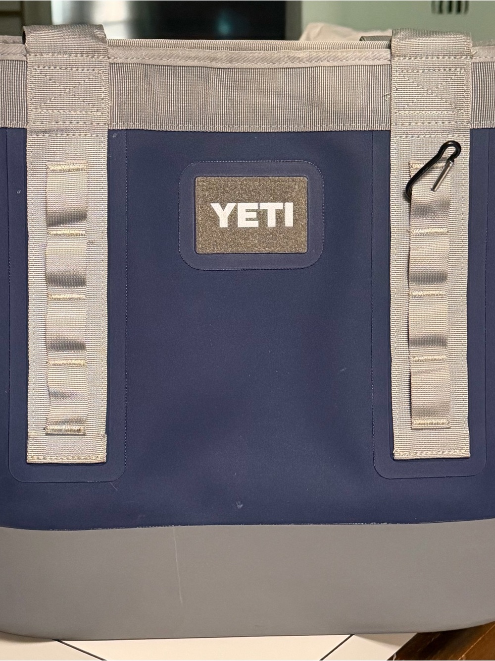 Yeti Navy and Gray Duffel-Style Cooler Tote
